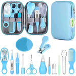 Baby Grooming Kit, Infant Safety Care Set with Hair Brush Comb Nail Clipper Nasal Aspirator,Baby Essentials Kit for Newborn Girls Boys