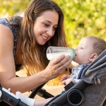 Momcozy Soft Baby Nipple Premium Natural Flow Silicone for Wide-Neck Bottles, BPA-Free, Perfectly Compatible with Momcozy Breast Milk Cooler, Medium (Pack of 2)