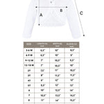 Lilax Baby Girls' Knit Long Sleeve Button Closure Bolero Cardigan Shrug 3-6 Months White