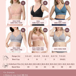 Momcozy CoolFit Nursing Bras for Breastfeeding, Fixed Padding Ultra Stretch Seamless Jelly Strip Maternity Bra, Wireless Nordic Blue