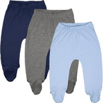 123 Bear Baby Soft Cotton Spandex Pants with Feet