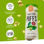 Serenity Kids 6+ Months Grain Free Puffs Toddler & Baby Snack | No Added Sugar, Gluten & Rice Free, Allergen Free | Made with Organic Cassava, Veggies, and Herbs | Broccoli & Spinach | 1 Count