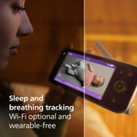 Philips Avent Premium Connected Baby Monitor, Smart Baby Monitor with App, 1080p Camera, SenseIQ Sleep & Breathing Motion Tracking, Cry Detection & Translation, Two-Way Audio, Night Vision, SCD973/37