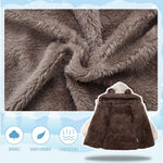 flower frail Infant Baby Bear Winter Snowsuit Hooded Jacket Warm Fleece Coat Windproof Outerwear for Toddler Boys Girls White 12-18M