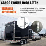 GDW Cargo Trailer Door Latch Hasp Keeper for Ramp Padlock Race Bar Lock Handle Enclosed Car Hauler (‎Trailer Door Hasp 2pack +Screws 4+Nuts 4)