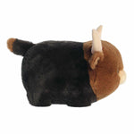 Aurora® Adorable Spudsters™ Layton Longhorn Cow™ Stuffed Animal - Round Shape Makes for Comforting Cuddles - Perfect for Kids All Ages and Animal Loving Adults - Brown 10.5 Inches