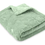 BORITAR Baby Blanket for Boys Girls Ultra Soft Fleece Warm and Lightweight Animal Blankets for Infant Toddler Newborn, 30x40 Inch, Sage Green