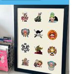 50pcs Anime One Piece Cartoon Stickers for Kids,Vinyl Waterproof Decal for Water Bottle Laptop Toy Sticker for DIY Decorate Bumper Phone Hard Hat Kids Teens Gifts (zshz)