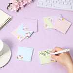 Mr. Pen- Aesthetic Sticky Notes, 3"x3", 8 Pads, 400 Sheets, 4 Designs, Cute Bear Sticky Notes, Self-Stick Note Pads Aesthetic, Perfect for Office, School, Home, Study & Organization