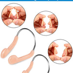 Swimming Nose Clip 12 Packs Beige Swim Nose Plugs Competition Protector with Waterproof Silica Gel 6 Adult Models 6 Children Models(12 Pieces)