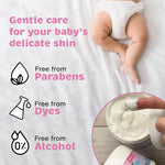 DiaperDerm Baby Diaper Rash Cream with 5 Ingredients for Gentle, Happy, and Rash-Free Skin Care, 8 oz