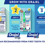 Orajel Naturals Fluoride-Free Toothpaste and Toothbrush for Ages 0-3, 1 Oz