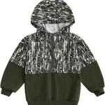 Fernvia Toddler Baby Boy Clothes Camouflage Half Zip-up Long Sleeve Hoodies Sweatshirt Casual Pullover for Kids boys
