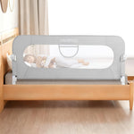 UNAPHO Bed Rail for Toddlers,Swing Down Kids Bed Rails Guard for Twin,Full,Queen,Bunk Size Bed,Extra Tall Child Bed Rail Guard with Reinforced Anchor Safety System,59" L x 31" H,Grey