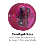 Yomega The Original Brain - Professional Yoyo for Kids and Beginners, Responsive Auto Return Yo Yo Best for String Tricks + Extra 2 Strings & 3 Month Warranty (Pink)