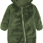 Curipeer Infant Baby Outfit Bodysuit Fleece Bunting Footed Sleeper 0-12M