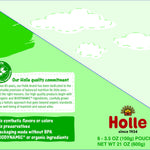 Holle Organic Baby Food Pouches - Power Parrot Baby Puree with Pear, Apple & Spinach - (6 Pack) Organic Baby Snacks + Fruit and Veggie Pouches for Weaning Babies 6 Months and Older
