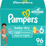 Pampers Diapers - Baby Dry - Size 1, 44 Count, Absorbent Disposable Infant Diaper (Packaging May Vary)