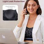 Momcozy Pumping Bra Hands Free | Seamless Nursing Bras for Pumping | Breast Pump Bra with Fixed Padding, Wireless Black