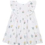 Little Me Clothes for Baby Girls' Eyelet Garden Sundress with Panty, Floral, 12 Months