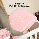 KeaBabies 2-Pack Organic Crib Sheets for Boys, Girls - 52x28 Fitted Crib Mattress Sheet Neutral, Breathable Jersey Cotton Cover for Baby Bed, Toddler Mattress, Soft & Cute Prints (Dreamland)