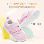 Toddler Wide Toe Box Shoes Girls Barefoot Shoes Girl Sneakers Kids Tennis Shoes Preschool Non Slip Lightweight Comfortable First Walking Running Outdoor Activities Cute Water Pink Toddler Size 7