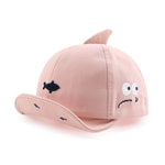 Shark Baby Boys Cap Fashion Cartoon Baseball Cap for Boys Girls Summer Infant Sun Protect Hat 3-18 Months (Pink Shark, 3-18 Months)