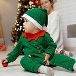 Hifot My First Christmas Baby Girl Boy Romper Newborn Clothes Long Sleeve Jumpsuit + Hat Infant Outfits Set