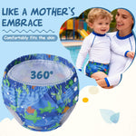 Durio Swim Diaper Washable Swimming Diapers Unisex Toddler Newborn Swim Diaper Reusable Girls Boy B Blue Seaworld 2-3T