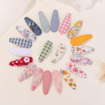 Choicbaby 40 Pcs Toddler Hair Clips Floral Print Girl Hair Clips for Girls Non Slip Wrapped Snap Hairpins for Kids Barrettes Hair Accessories for Baby Girls 2.2 Inch