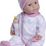 JC Toys 20-inch La Baby Soft Body Doll | Washable | Gift Set includes Magic Milk Bottle & Pacifier | Removable Pink Outfit | Perfect for Toddlers and Kids Ages 2+