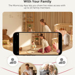 Momcozy Smart WiFi Baby Monitor, APP Control Baby Monitor with Camera & Audio, Danger Zone Alert, Motion & Cry Detection, 1080P Night Vision, 2-Way Talk, Photo & Video Recording (Compatible With BM04)