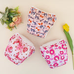 ALVABABY Large Cloth Swim Diaper 3pcs Baby/Toddler/Infant Snap Reusable Adjustable Swimming Diaper Baby Boy and Girl 3ZSWY62A
