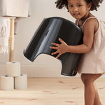 BabyBjörn Potty Chair, Black/White Potty Training Toilet, Easy-to-Clean, Removable Inner Potty, Non-Slip