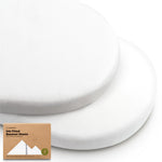2-Pack Baby Bassinet Sheets Girl, Boy - 33x17 Viscose Derived from Bamboo Bedside Mattress Fitted Bassinet Sheets, Compatible with Halo Bassinest Swivel Sleeper, Baby Delight, Graco(Soft White)