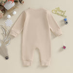 FYBITBO Infant Baby Boy Girl Clothing Santa Long Sleeve Jumpsuit Romper Newborn First Christmas Outfit One Piece Clothes