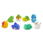 Munchkin Baby Bath Toy Squirts for Babies and Toddlers 9 Months and Up, Lake Animal Squirters, 8 Pack