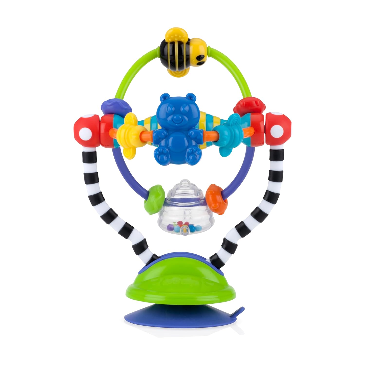 Nuby Silly Spinwheel Toy with Suction Base - Interactive High Chair Toy for Babies and Toddlers - 6+ Months