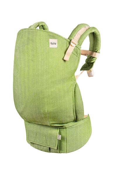 Baby Tula Linen Toddler Carrier 25-60 lbs, Adjustable Ergonomic Carrier w/Multiple Front & Back Carry Positions - Plant-Based Fabric - Supportive, Hypoallergenic, Breathable Design - Basil
