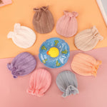 BQUBO Newborn Infant Toddler Mittens No Scratch Elastic Wrist Gloves Hypoallergenic for 0-6 Months Baby Boys Girls