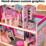 KidKraft Wooden Dollhouse Shimmer Mansion for 12" Dolls