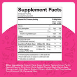 SmartyPants Kids Probiotic Gummies for Digestive Health: 2 Billion CFU Gut Health and Immune Support Supplement, Clinically Studied Probiotic, Gluten Free, Grape, 30 Count (30 Day Supply)