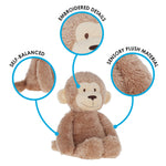 Kids Preferred Carter's Snuggle Me Monkey Plush Stuffed Animal Sensory Toy for Kids, Toddlers, Babies, Boys and Girls of All Ages