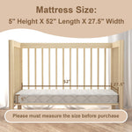 Moonlightfamily 5x52x27.5 Mattress, Medium Firm with High Density Foam, Edge Reinforced, Odorless and Steady, Certipur-us, Fits Standard Size, Pure White
