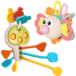 iPlay, iLearn Baby Toy 6-12 Month, Infant Fish Teething Sensory Toy, Toddler Busy Key Activity Fidget Toys, Montessori Learning Development