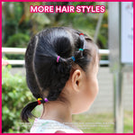 Teenitor Color Elastic Hair Bands, Hair Ties,2000pcs Multi Color Hair Holder Hair Tie Elastic Rubber Bands for Baby Girls