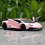 TGRCM-CZ 1/36 Scale Lamborghini Aventador LP700-4 Casting Model Car, Zinc Alloy Pull Back Vehicles Toy Car for Toddlers Kids Boys Girls Gift (Pink)
