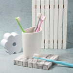 Boao 4 Pieces Soft Micro-Nano Manual Toothbrush Extra Soft Bristles Toothbrush with 20,000 Bristles for Fragile Adult Kid Children (Blue, Gray, Green, Purple)
