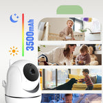 GoodBaby Baby Monitor with Camera and Audio - No WiFi, Remote Pan-Tilt-Zoom, Night Vision, Temperature Sensor, 2-Way Talk, 8 Lullabies, 30-Hour Battery Life，960ft Long Range