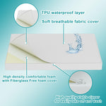 Moonlightfamily 5"x52"x27.5" Premium Toddler Mattress, Water-Resistant and Removable Machine Washable Outer Cover, CertiPUR-US Certified Medium Firm Foam, Fits Standard Size